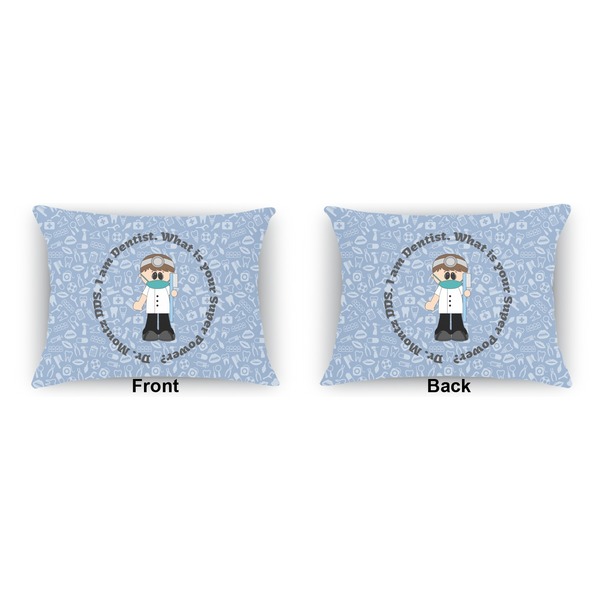 Dentist  Outdoor Rectangular Throw Pillow (Front and Back)