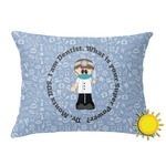 Dentist Outdoor Throw Pillow (Rectangular) (Personalized)