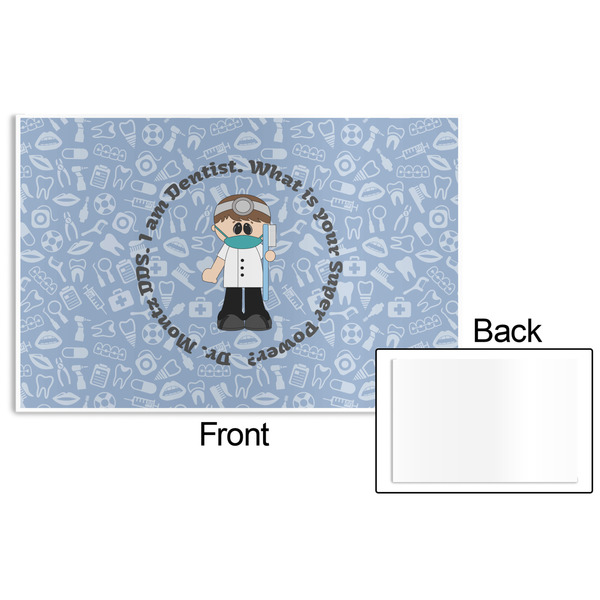 Dentist Disposable Paper Placemat - Front & Back