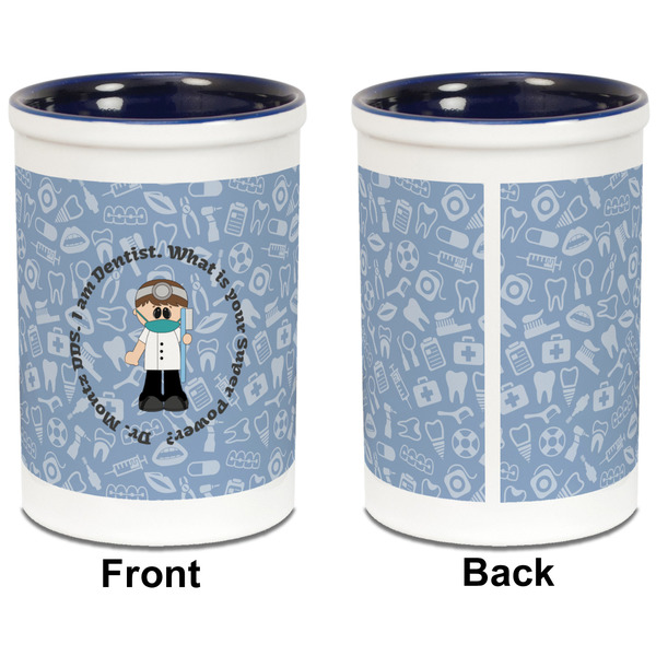 Dentist Pencil Holder - Blue - approval