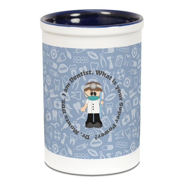 Dentist Pencil Holder - Blue