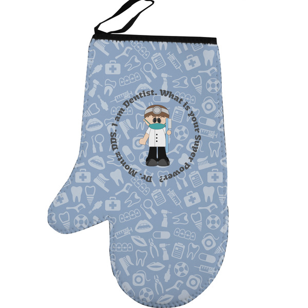 Custom Dentist Left Oven Mitt (Personalized)