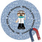 Dentist Round Fridge Magnet (Personalized)