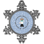 Dentist Vintage Snowflake Ornament (Personalized)