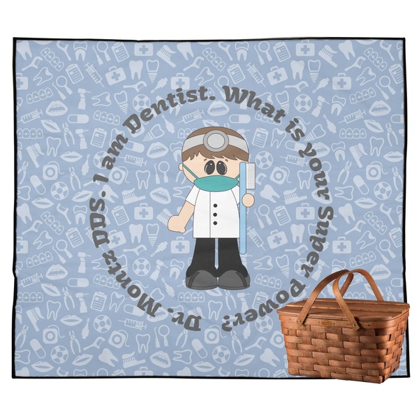 Custom Dentist Outdoor Picnic Blanket (Personalized)