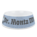 Dentist Plastic Dog Bowl (Personalized)