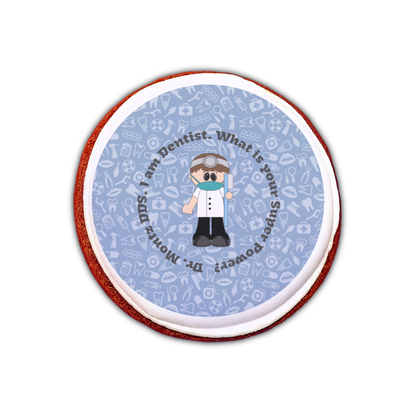 Dentist Printed Icing Circle - XSmall - On Cookie