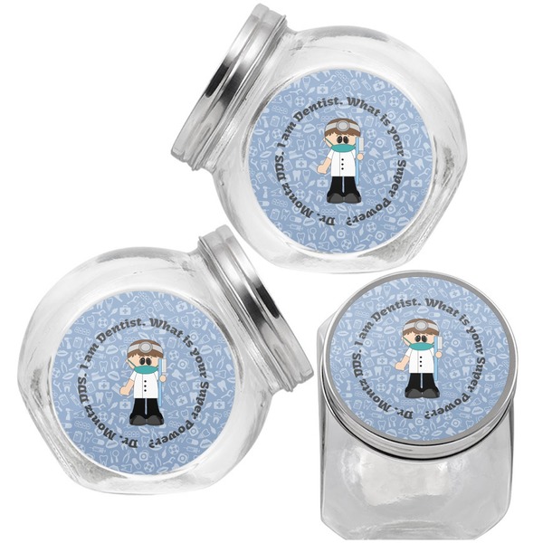 Dentist Puppy Treat Jar - Top Left Right