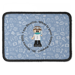 Dentist Iron On Rectangle Patch w/ Name or Text