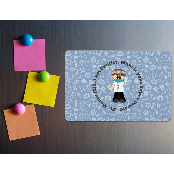 Dentist Rectangular Fridge Magnet - LIFESTYLE