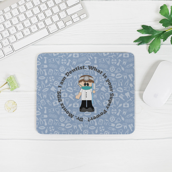 Dentist Rectangular Mouse Pad - LIFESTYLE 2