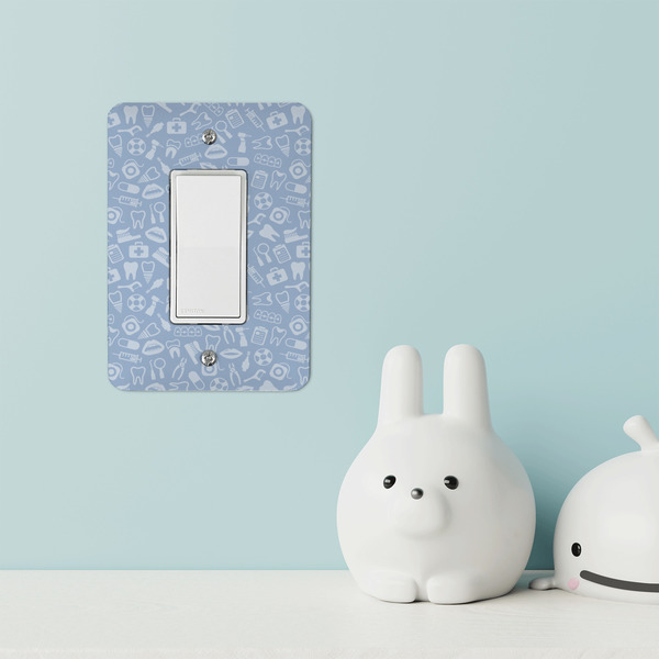 Dentist Rocker Light Switch Covers - Single - IN CONTEXT