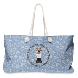 Dentist Large Tote Bag with Rope Handles (Personalized)