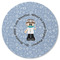 Dentist Round Rubber Backed Coaster (Personalized)
