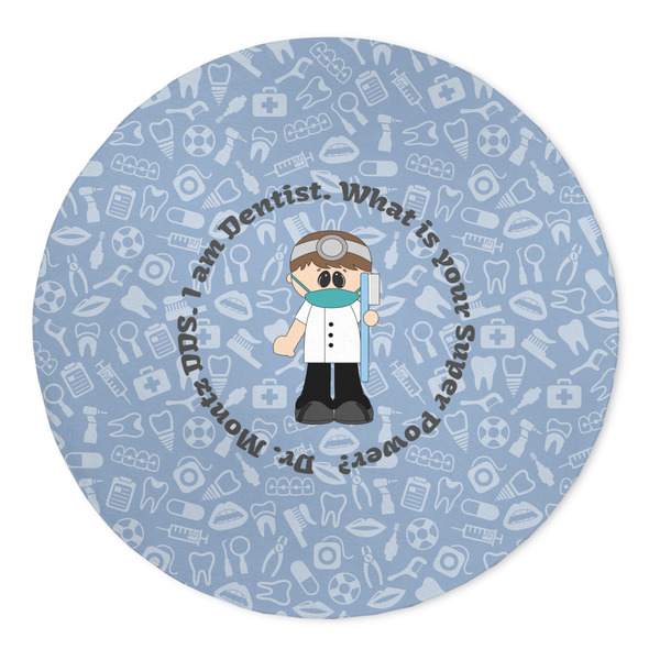 Custom Dentist 5' Round Indoor Area Rug (Personalized)