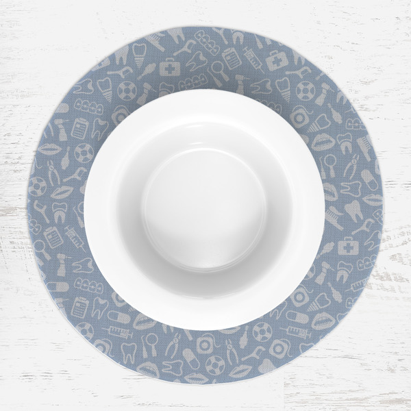 Dentist Round Linen Placemats - LIFESTYLE (single)