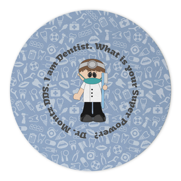 Dentist Round Paper Coaster - Approval