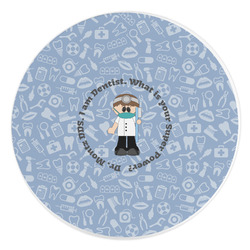 Dentist Round Stone Trivet (Personalized)