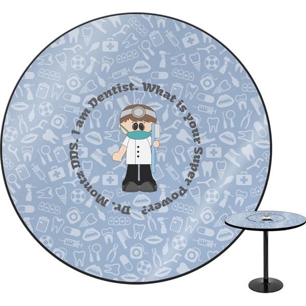 Custom Dentist Round Table - 24" (Personalized)
