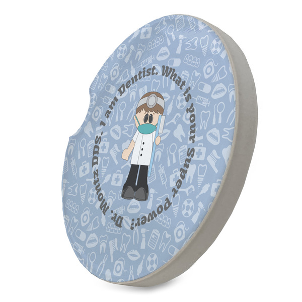 Dentist Sandstone Car Coaster - STANDING ANGLE