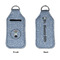Dentist Sanitizer Holder Keychain - Large APPROVAL (Flat)