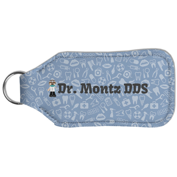 Dentist Sanitizer Holder Keychain - Large (Back)