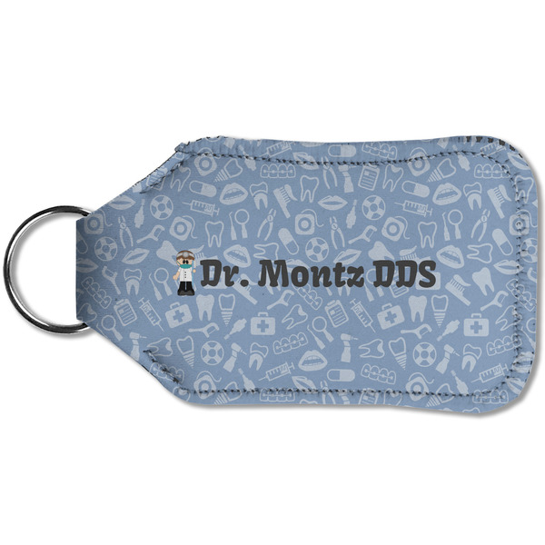 Dentist Sanitizer Holder Keychain - Small (Back)