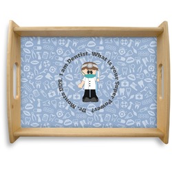Dentist Natural Wooden Tray - Large (Personalized)