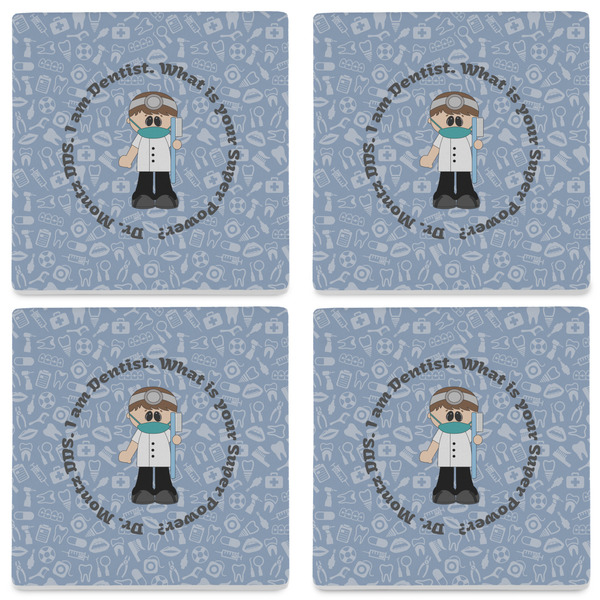 Dentist Set of 4 Sandstone Coasters - See All 4 View
