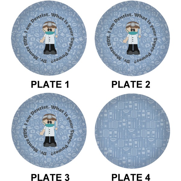 Dentist Set of Lunch / Dinner Plates (Approval)