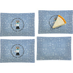 Dentist Set of 4 Glass Rectangular Appetizer / Dessert Plate (Personalized)