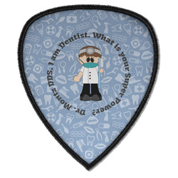 Dentist Iron on Shield Patch A w/ Name or Text