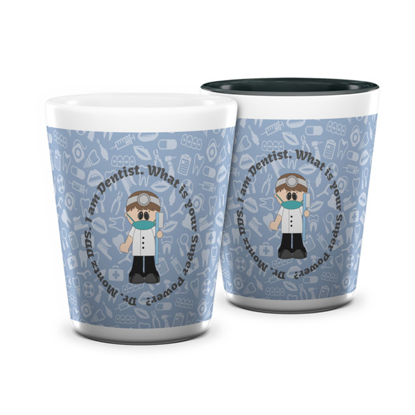 Custom Dentist Ceramic Shot Glass - 1.5 oz (Personalized)
