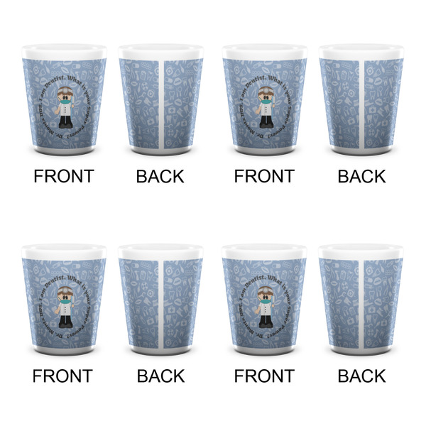 Dentist Shot Glass - White - Set of 4 - APPROVAL
