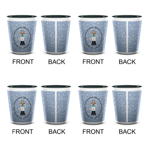 Dentist Shot Glassess - Two Tone - Set of 4 - APPROVAL