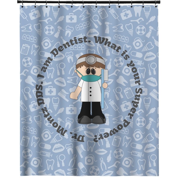 Custom Dentist Extra Long Shower Curtain - 70"x84" (Personalized)