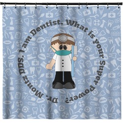Dentist Shower Curtain - 71" x 74" (Personalized)