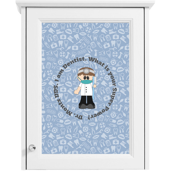 Dentist Single White Cabinet Decal