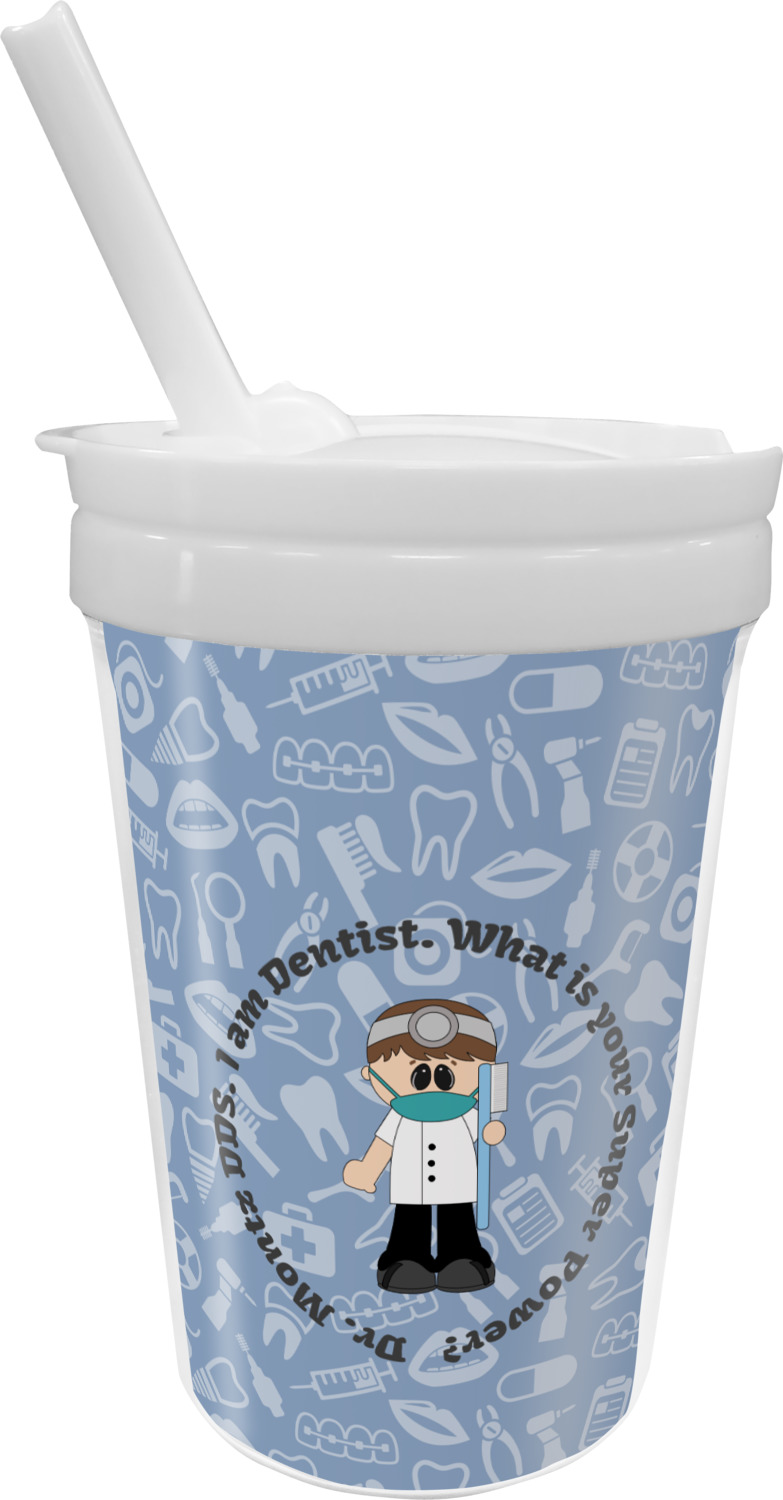 Dentist Sippy Cup with Straw (Personalized) YouCustomizeIt