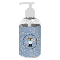 Dentist Plastic Soap / Lotion Dispenser (8 oz - Small - White) (Personalized)