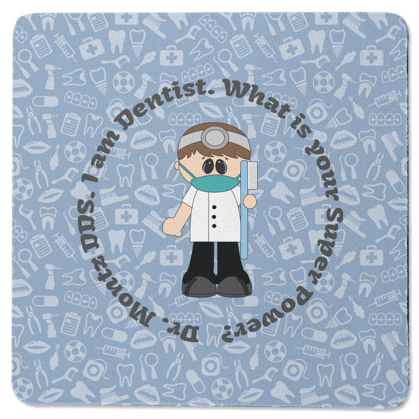 Dentist Square Coaster Rubber Back - Single
