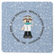 Dentist Square Rubber Backed Coaster (Personalized)