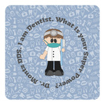 Dentist Square Decal - XLarge (Personalized)