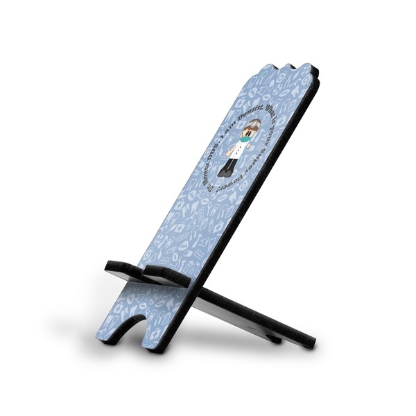 Custom Dentist Stylized Cell Phone Stand - Small w/ Name or Text