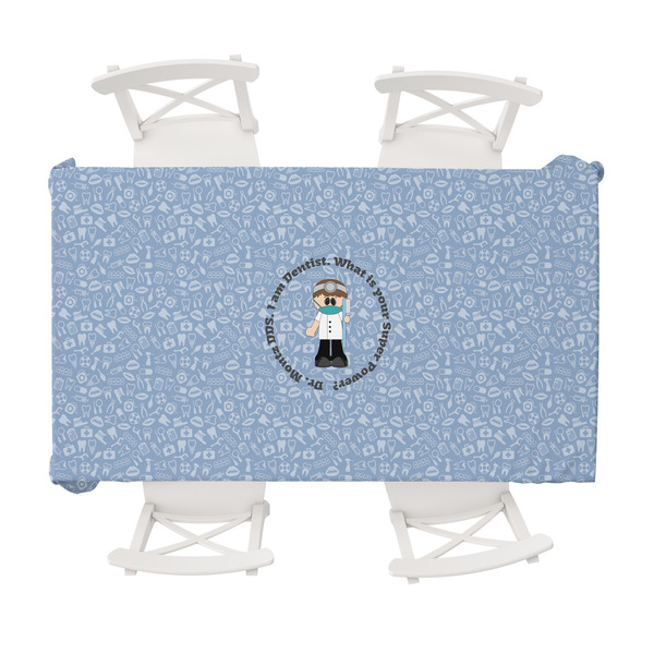 Custom Dentist Tablecloth - 58"x102" (Personalized)