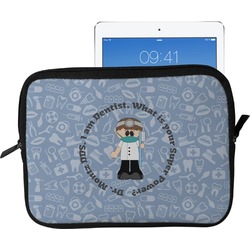 Dentist Tablet Case / Sleeve - Large (Personalized)