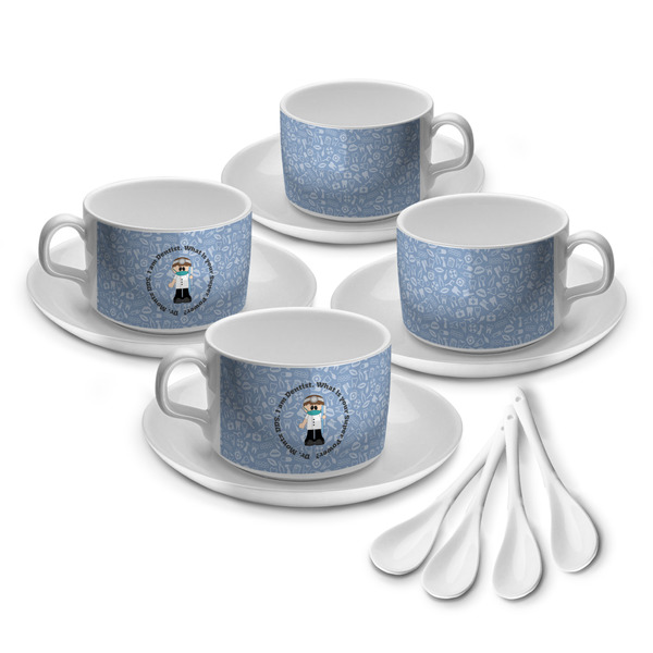 Custom Dentist Tea Cup - Set of 4 (Personalized)