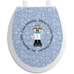 Dentist Toilet Seat Decal - Round (Personalized)