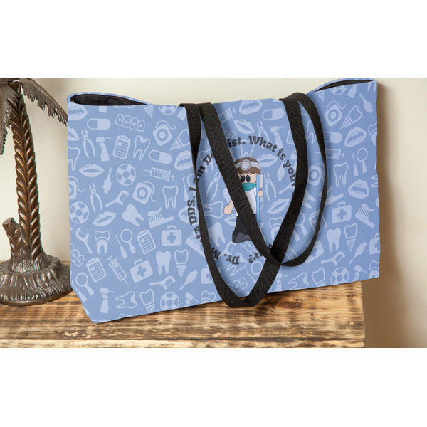 Dentist Tote w/Black Handles - Lifestyle View