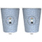 Dentist Trash Can White - Front and Back - Apvl